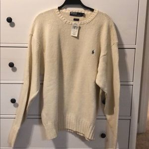 Polo Ralph Lauren Men’s ivory 100% cotton sweater
